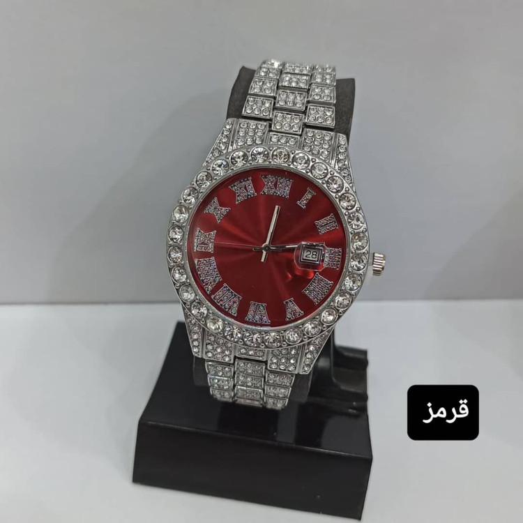 ساعت مچی اسپرت دخترانه و پسرانه،دارای روزشمار،نگین دار،فول نگین