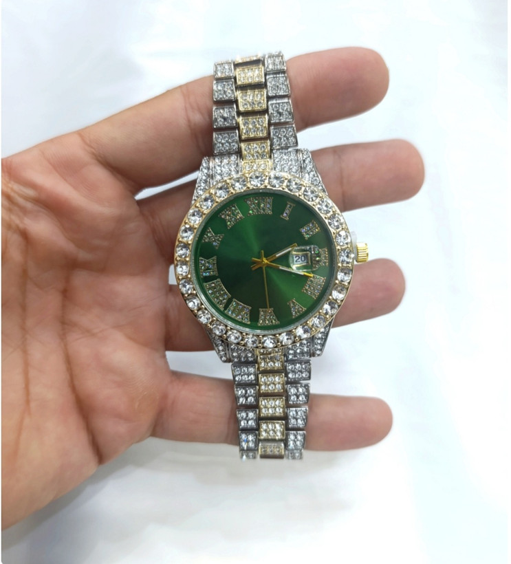 ساعت نگین دار دخترانه وپسرانه،دارای روزشمار،فول نگین